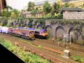 Class 66 meet, both waiting for permission to enter Highbury Fields tunnel